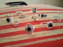 Tocona 11 unids/set antiguo Vintage de Color plata de diamantes de imitación anillo de conjunto para las mujeres geométrico nudillo conjunto de Anillos Midi Anillos 10057