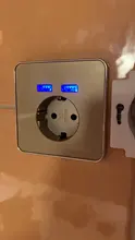 JIUBEI enchufe de pared de la UE toma corriente estándar con doble Casa enchufe usb de la energía del cargador con conector universal usb
