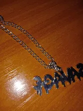 Letter Necklace Jewelry Pendant Link-Chain Choker Punk Ice-Out Hip-Hop Shiny Savage 