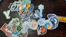 Pegatinas de programación de Internet para ordenador portátil, paquete de etiquetas de viaje para Skateboard, 10/50 Uds.