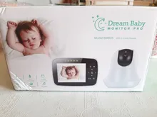 Monitor de bebé con pantalla grande de 3,5 pulgadas, visión nocturna infrarroja, inalámbrico, vídeo a Color, con mando a distancia, cámara con Zoom de inclinación