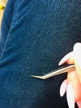 Alicates de extensión de pestañas, pinzas de extensión de pestañas profesionales de acero inoxidable de alta precisión, herramienta de pinzas de maquillaje