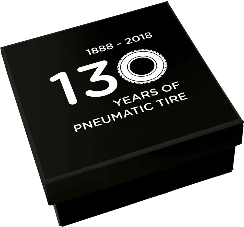 Пневматические шины 130th anniversary 2 Oz Серебряная монета 5$ Niue