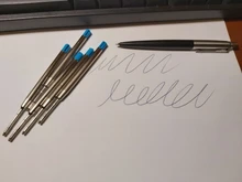 6 uds 0,7mm bolígrafo punto medio bolígrafo repuestos repuesto recambios para bolígrafos Parker La escuela suministros de papelería de oficina