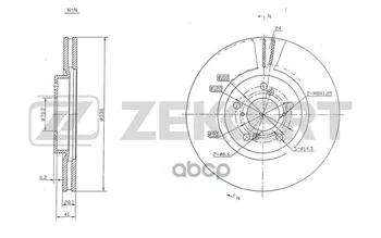 

TORM disc. Before. Honda Pilot II 08-acura MDX II 06-zekkert art. bs-5461
