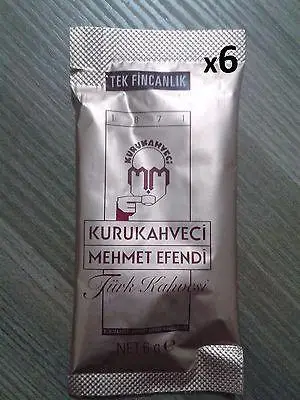 Kurukahveci Mehmet Efendi турецкий кофе 12 упаковок (12x6 гр)|Ванная| |