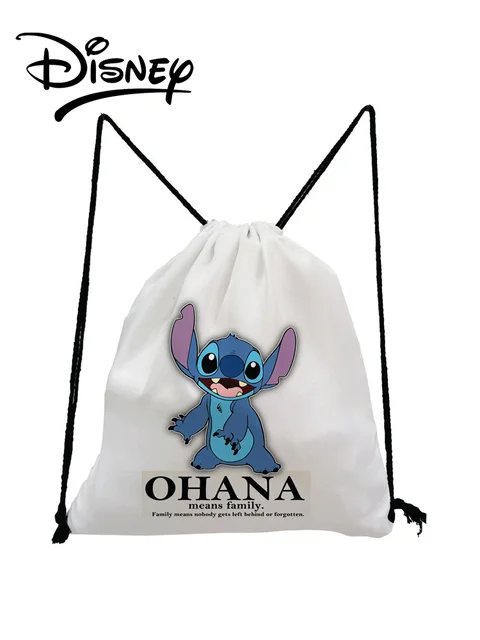 Disney Lilo Stitch Drawstring Bags Cute Cartoon Child Small Backpack Eco Reusable Travel Storage Bag Minimalist Swim Backpack sk1649 Lilo Stitch