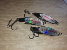Sequins Spoon Lure Fishing-Hook Pike Hard Baits Bass with Treble 1pcs 3g/60g-Sliver