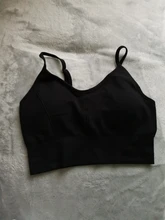 Sports-Bra Seamless-Crop-Top Active-Tank Wmuncc-Strap Gym Workout Push-Up Yoga Women Fitness