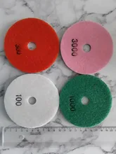 Uds 3/4 lijado disco de mojado almohadillas de pulido de diamante de granito, mármol pulidora de piedra Flexible de herramientas de mano