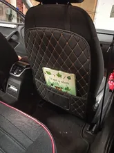 PU Leather Anti-Child-Kick Pad for Car Waterproof Seat Back Protector Cover Universal