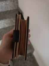 Cartera de moda para mujer, billetera corta, bolso de mano con huecos, monedero de cuero PU, tarjetero