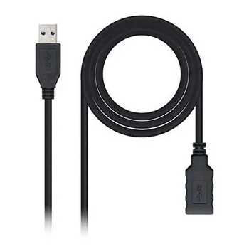 

USB 3.0 A to USB A Cable NANOCABLE 10.01.0902BK 2 m