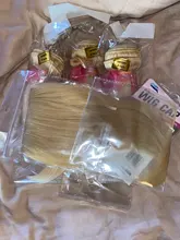 613 rubio miel del pelo recto del pelo humano brasileño extensiones de pelo ondulado con cierre 4x4 613 pelo rubio hace 3 4 paquetes y cierre