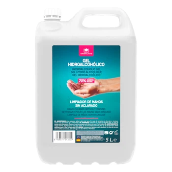 

Crystal hydroalcoholic GEL for hands. 70% Alcohol. Ethanol Cosmetic. 5L. Fill in your uncleared hand cleaner.