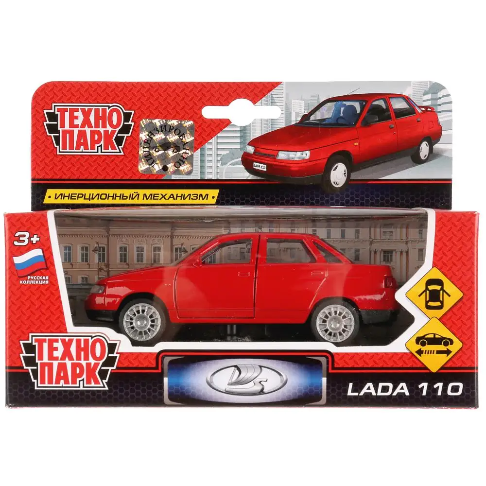 Машина коллекционная металлическая Lada 110 ВАЗ 2110 12см двери багаж инерц | Игрушки и