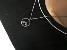 Jisensp-Collar con colgante de ondas bohemias para mujer, joyería de acero inoxidable, amuletos de surfista para playa, bisutería femenina