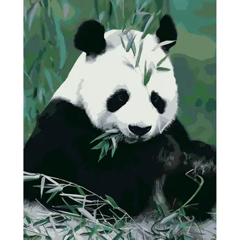 

"drawing kit", " by panda in bamboo", "drawing", "painting by number", "painting by number kits", "Panda in bamboo", "40 * 50cm"