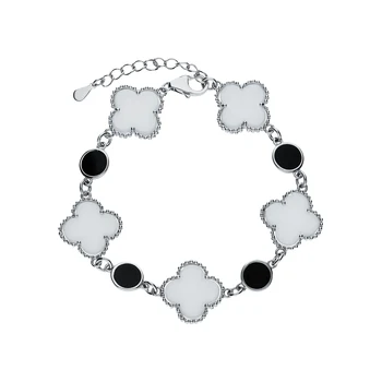 

Silver Bracelet with ceramics and sunlight enamel sample 925 test