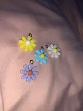 Charms Pendants Earrings Jewelry-Accessories Key-Chains Sun-Flower Diy-Decoration Little-Daisy