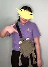 Personalidad niña pequeña bolsa marea de dibujos animados lindo de la rana bolsa de mensajero bolso Unisex bolso de hombro tipo bandolera mujeres bolso