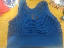 Medio de las mujeres de malla de apoyo Cruz de seguridad, extraíble tazas Deporte Tops sujetador la libertad sin Yoga Running deportes Bras