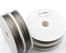 Alambre de acero inoxidable para hacer pulseras y collares, cable de acero inoxidable hecho a mano para hacer pulseras y collares, 0,3/0,38/0,45/0,5/0,6/0,7mm