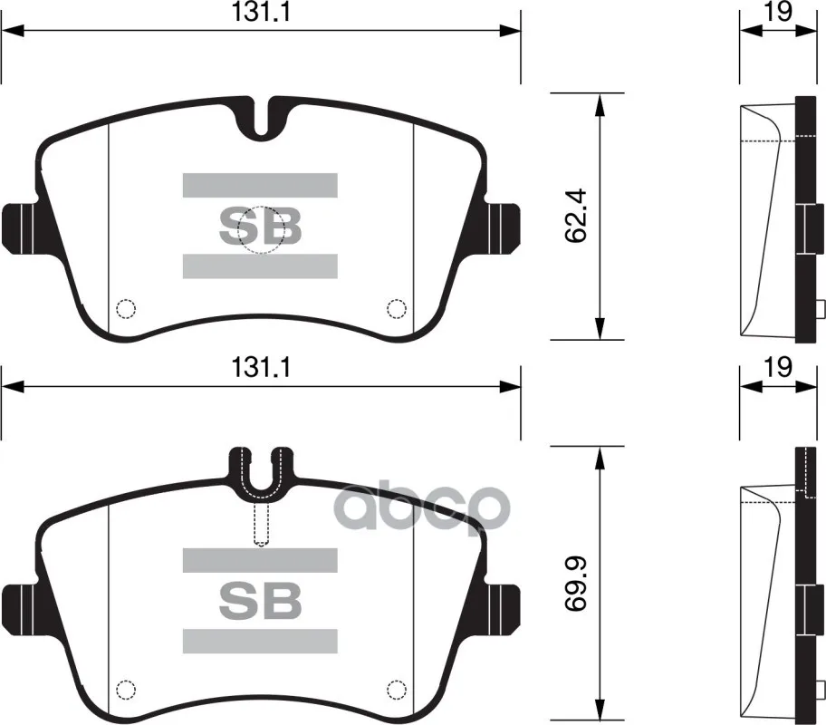 Колодки Тормозные Передние Sangsin Brake Sp2191 Sangsin brake арт. SP2191