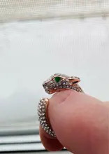 FDLK-Anillo de leopardo con incrustaciones de cristal para mujer, sortija Unisex con personalidad, regalo de joyas de fiesta