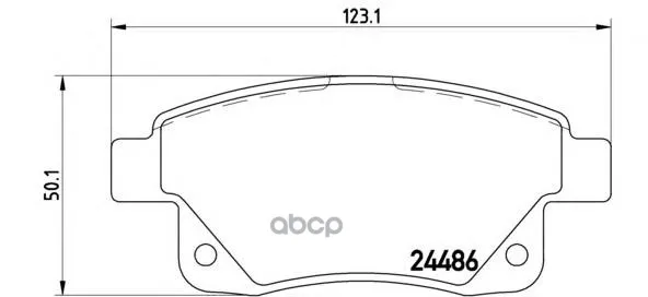 Колодки Тормозные Ford Transit 06- Задние С Датчиком Brembo P24066 Brembo арт. P24066