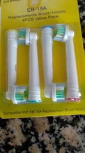 Recambios cepillos dientes oral b, cabezas de cepillo de dientes para Oral B eléctrico Advance Pro salud triunfo 3D Excel vitalidad 4 Uds