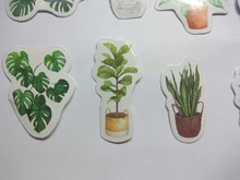 Mohamm 45 Uds Vida Verde decorativo libros de pegatinas Scrapbooking notas DIY de papel pegatinas escamas papelería de oficina accesorios de Su arte
