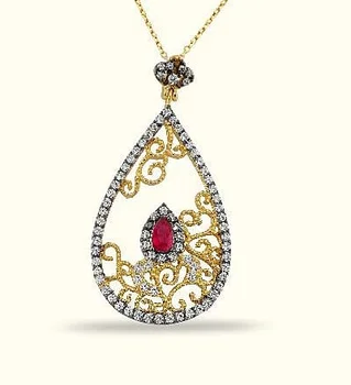 

Filigree Gold Necklace 02-384-K0443B