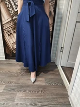 Maxi Skirts Irregular Zipper ZANZEA Long Vintage High-Waist Summer Saia Solid A-Line