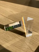 Prisma Triangular de 30x30x60mm, prismas de vidrio óptico BK7, enseñanza de física, espectro de luz refractado, arcoíris, para niños y estudiantes