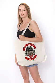 

Angemiel Bag Large Hellroads Garage Shopping Beach Tote Bag