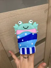 Mitones de silicona para dentición de bebé, guante mordedor de sonido para recién nacido, mordedor de lactancia masticable, juguete Natural para dejar de chupar el pulgar