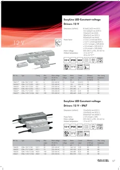 

VOSSLO 186621 ELECTRONIC TRANSFORMER 60W 12VDC IP20