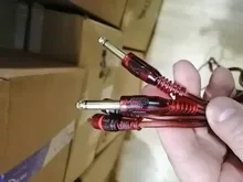 Cable de 5 pies totalmente blindado, doble RCA macho a doble macho de 6,35mm 1/4 pulgadas