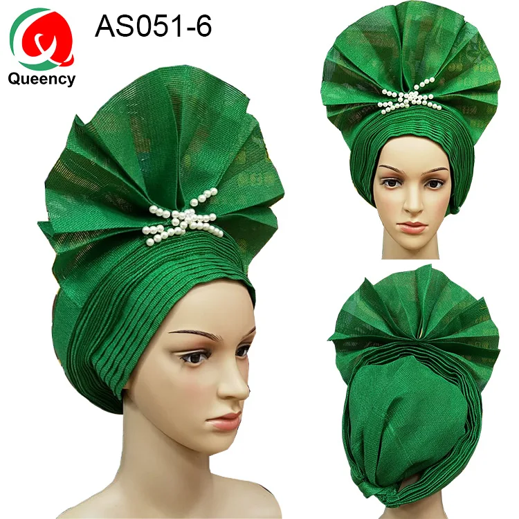 AS051 дизайн королевы и красивая Нигерия ASO OKE головной убор ручной работы авто геле с бисером для женщин для танцев вечерние и свадебные DHL