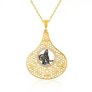 

925 sterling Silver Tuğra Lady Necklace