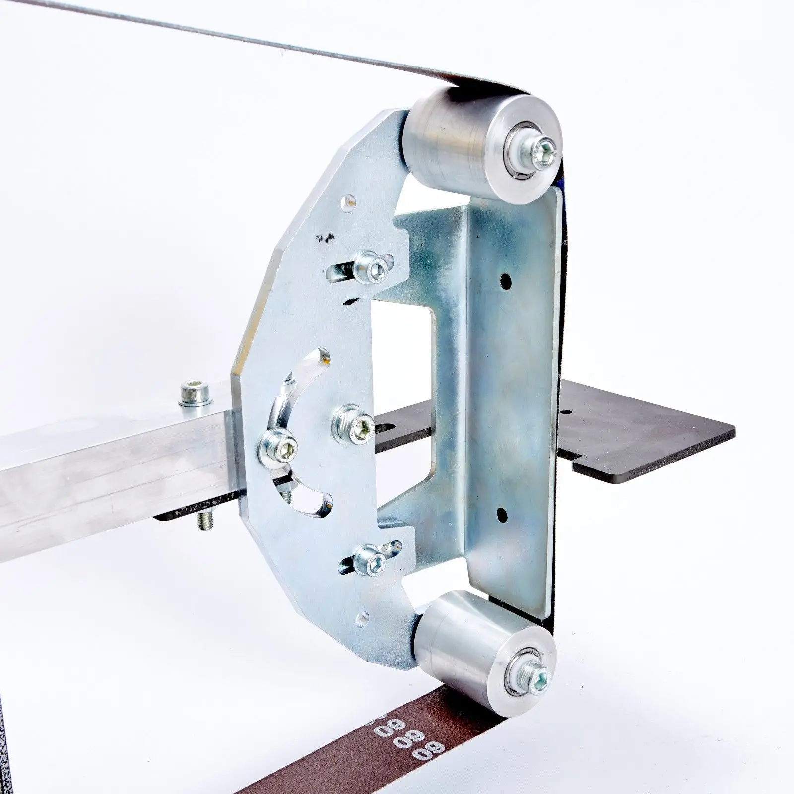 Машина Шлифовальная ленточная 2x7" дизайн серебро специальная краска TR MAKER