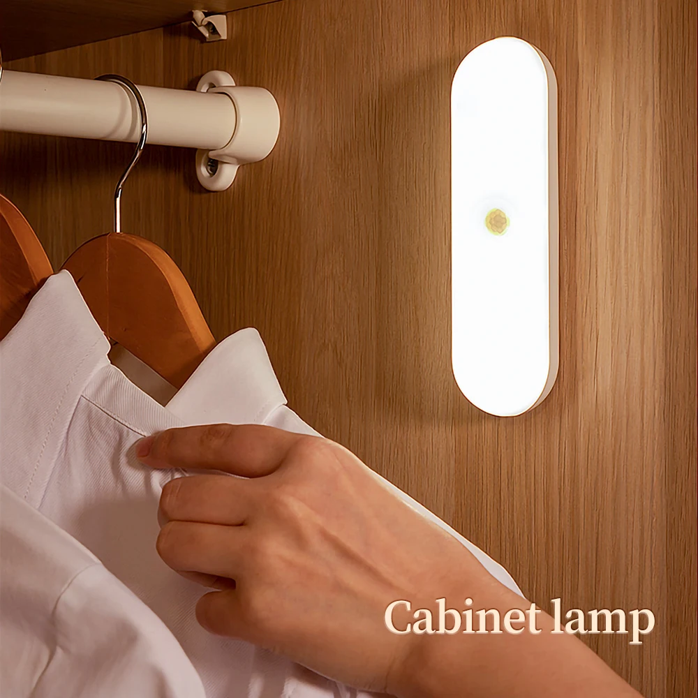 Luce notturna a LED con sensore di movimento PIR per bambini Lampada notturna per cucina Casa Camera da letto Armadio Lampada per guardaroba Scala Retroilluminazione_voghion.com