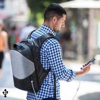 

Anti-theft Rucksack with USB and Tablet and Laptop Compartment 145947