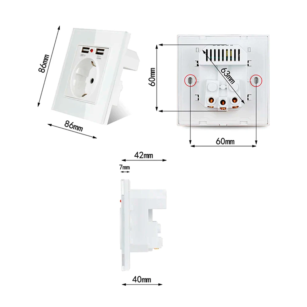 Double Plug Socket Homebase informacionpublica.svet.gob.gt