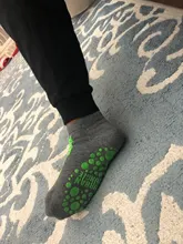 Calcetines antideslizantes cálidos para Otoño/Invierno/primavera/Verano, calcetines gruesos hasta el tobillo de algodón y Color caramelo para chico y Chica 1 par