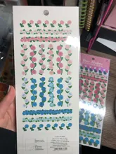 Mr. Paper-pegatinas de hoja lisa, 8 diseños, 1 unidad/bolsa, estilo Ins, Serie de lenguaje de flores, cuentas de mano creativas, Material de decoración DIY
