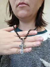 Cadena de bolas de acero inoxidable para colgante, collar de Rolo, resistente al agua, color negro, ancho de 1,5mm-4,5mm, venta al por mayor