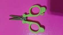 Hilo de costura Multicolor para bordar tijeras pequeñas plegables de acero inoxidable, tijeras elegantes útiles, cortauñas, ZMONH