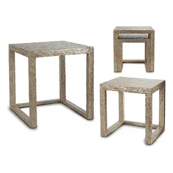 

Side Table (42 x 61,5 x 61 cm) Silver (2 pcs)